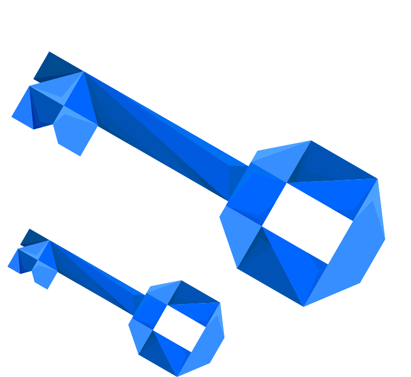 Security keys illustration